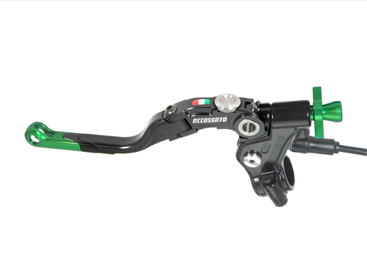 Comando Frizione A Cavo Accossato Con Leva Revolution Colorata (Pomello+Inserto+Regolatore), Con Micro Incluso