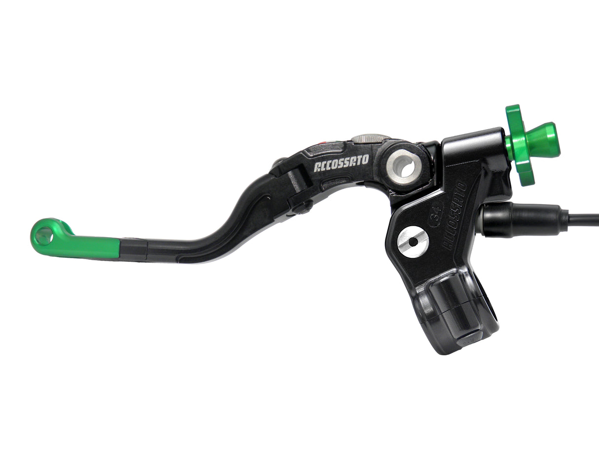 Comando Frizione A Cavo Accossato Con Leva Revolution Colorata (Pomello+Inserto+Regolatore), Con Micro Incluso