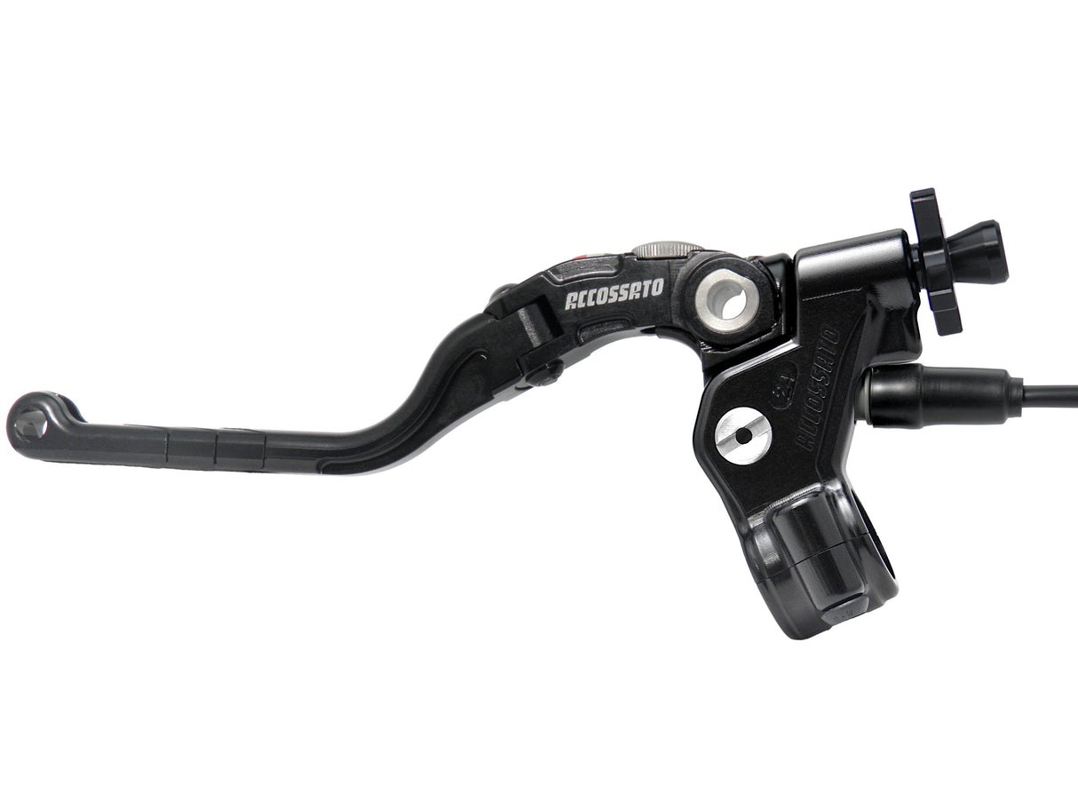 Comando Frizione A Cavo Accossato Con Leva Revolution Colorata (Pomello+Inserto+Regolatore), Con Micro Incluso