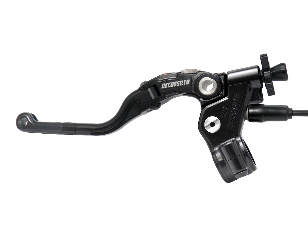 Comando Frizione A Cavo Accossato Con Leva Revolution Colorata (Pomello+Inserto+Regolatore), Con Micro Incluso