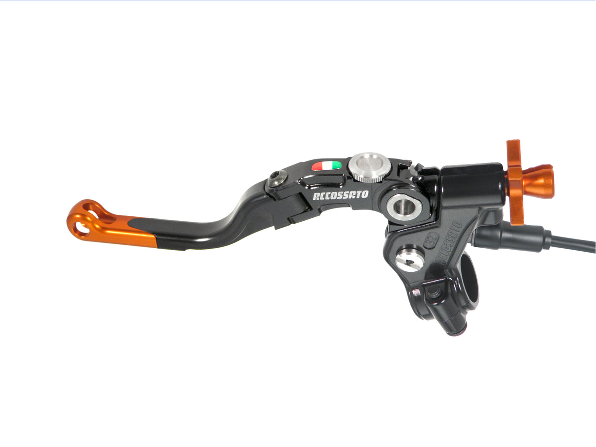 Comando Frizione A Cavo Accossato Con Leva Revolution Colorata (Pomello+Inserto+Regolatore), Con Micro Incluso