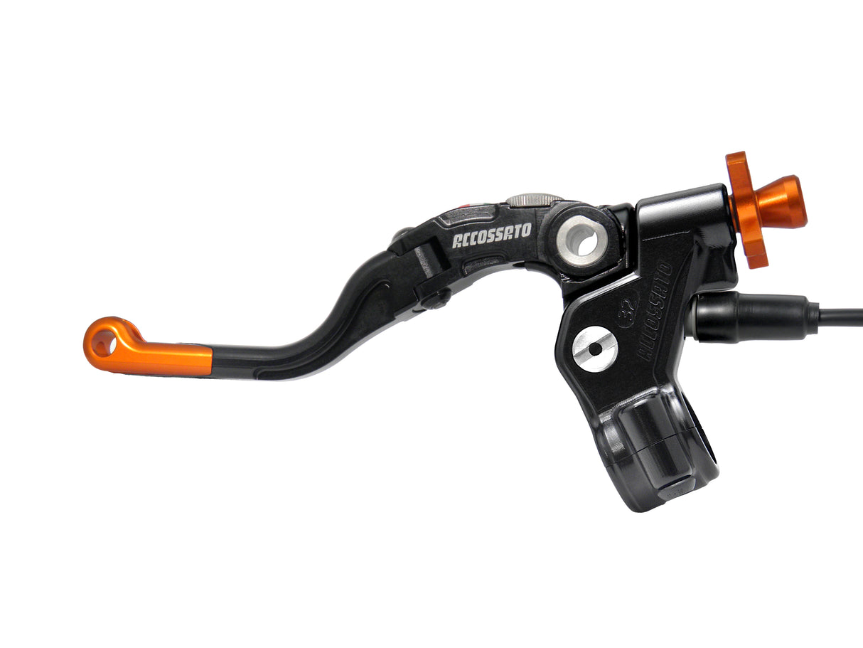 Comando Frizione A Cavo Accossato Con Leva Revolution Colorata (Pomello+Inserto+Regolatore), Con Micro Incluso