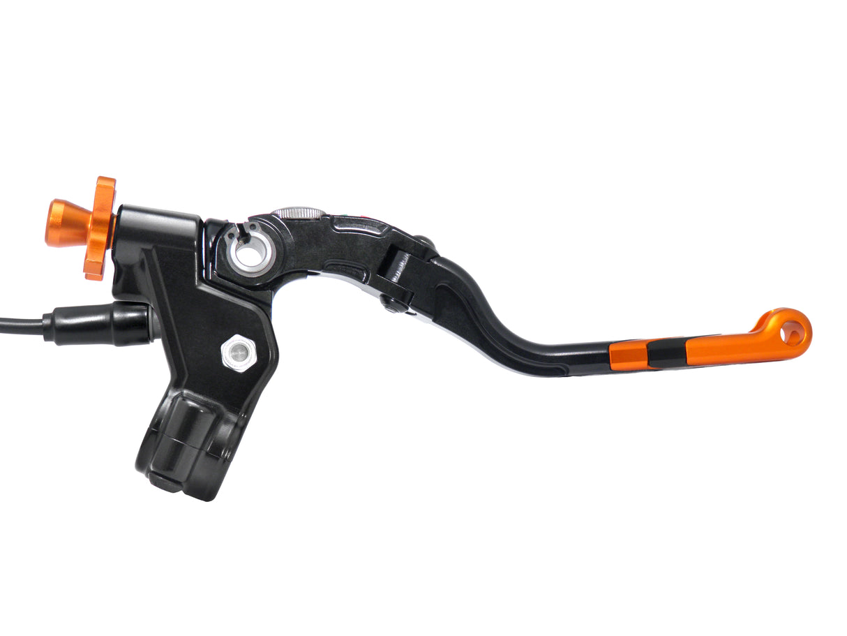 Comando Frizione A Cavo Accossato Con Leva Revolution Colorata (Pomello+Inserto+Regolatore), Con Micro Incluso