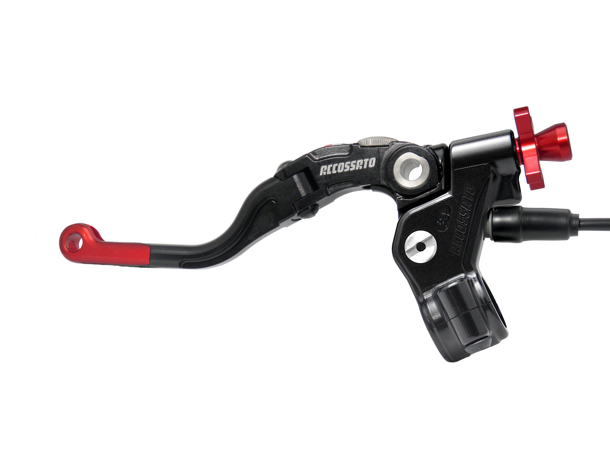 Comando Frizione A Cavo Accossato Con Leva Revolution Colorata (Pomello+Inserto+Regolatore), Con Micro Incluso