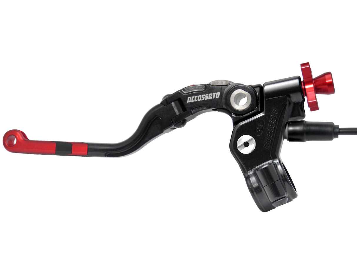 Comando Frizione A Cavo Accossato Con Leva Revolution Colorata (Pomello+Inserto+Regolatore), Con Micro Incluso
