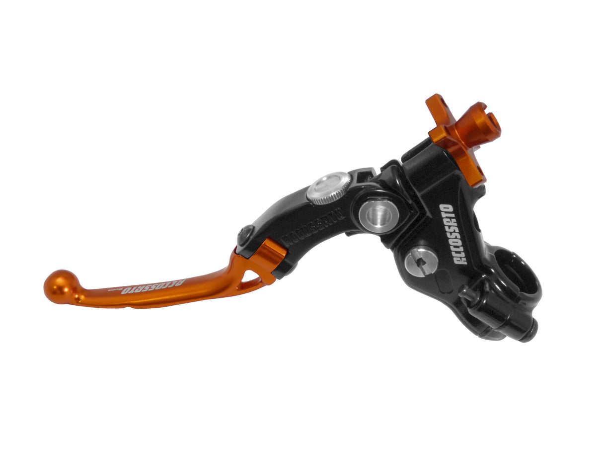 Comando Frizione Moto 3 Accossato Con Leva Snodata Colorata (Pomello+Leva)