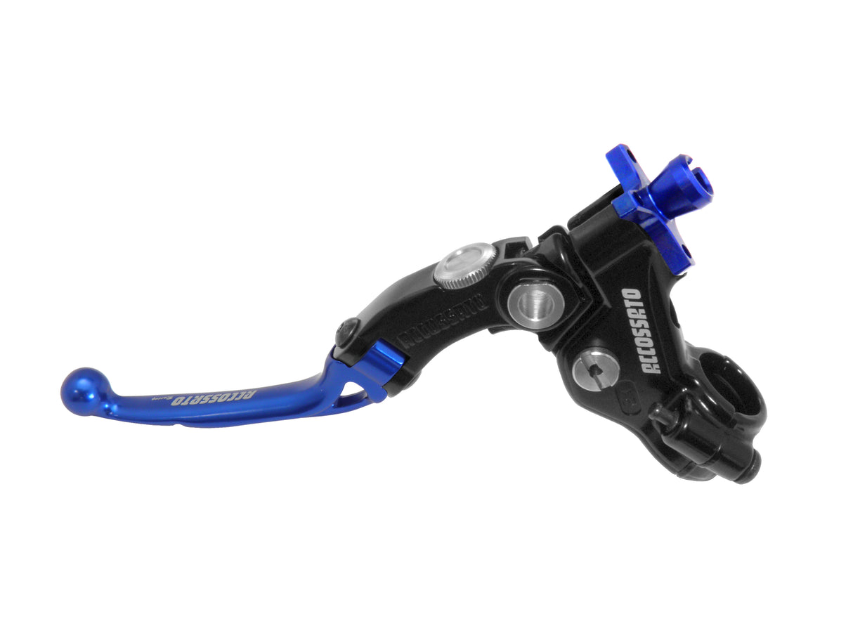 Comando Frizione Moto 3 Accossato Con Leva Snodata Colorata (Pomello+Leva)