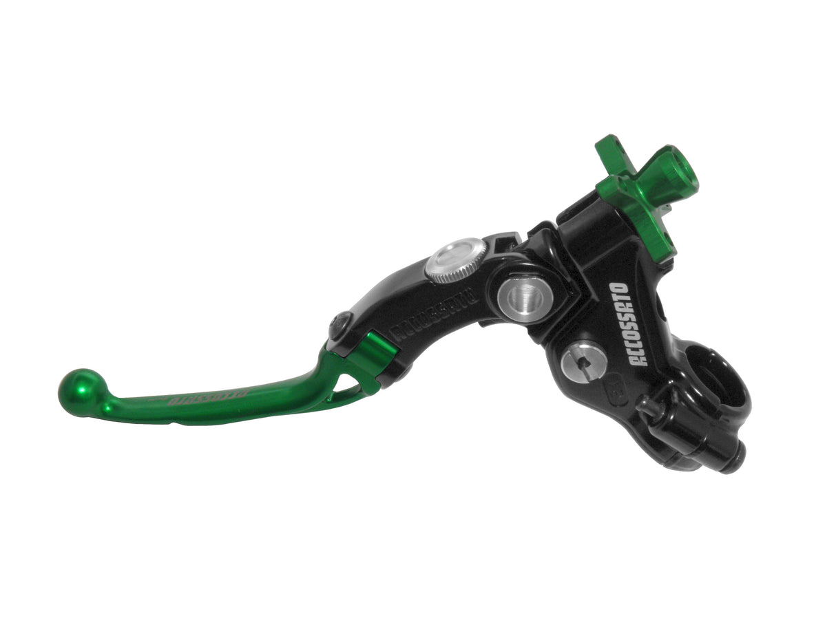 Comando Frizione Moto 3 Accossato Con Leva Snodata Colorata (Pomello+Leva)