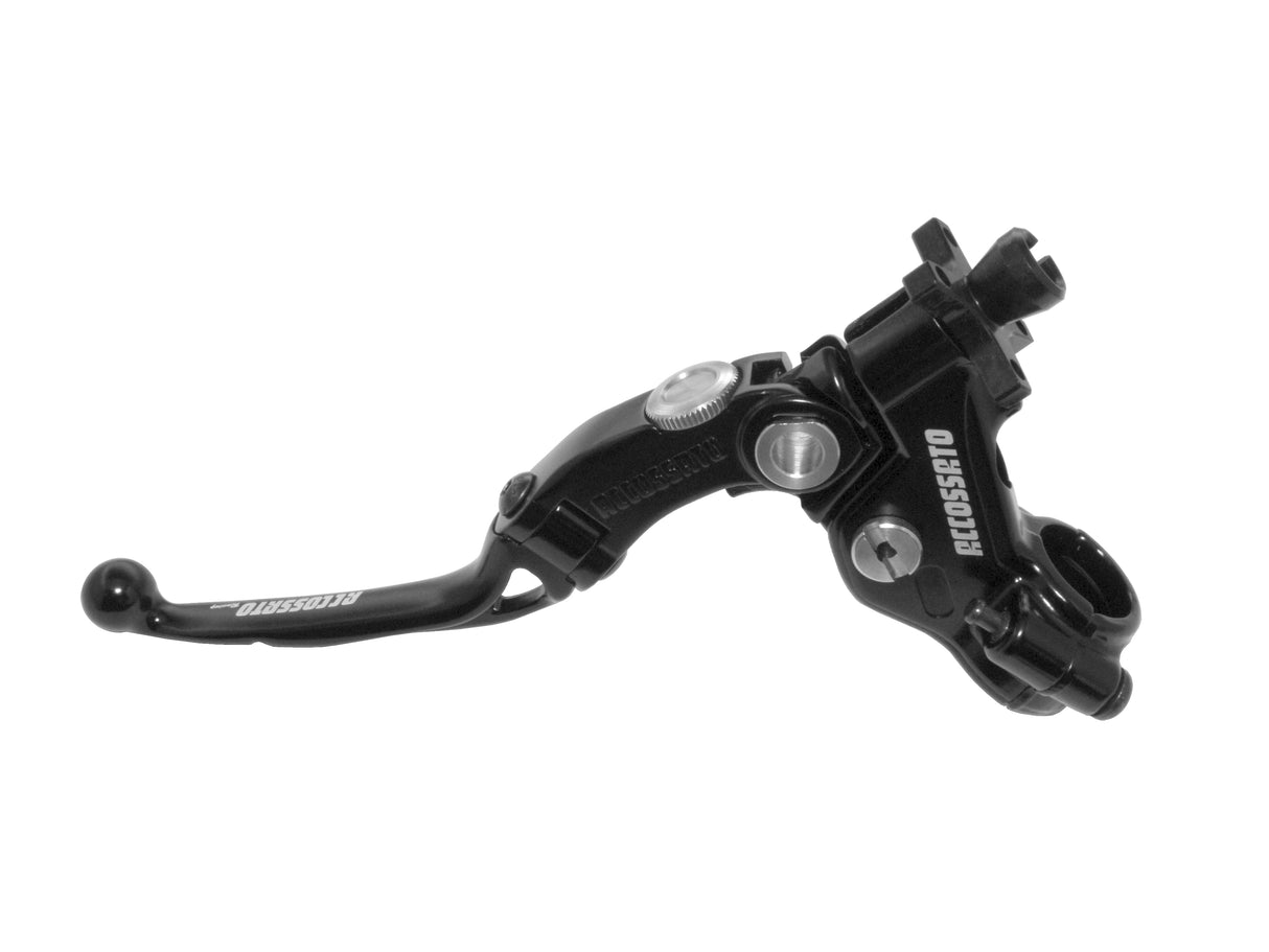 Comando Frizione Moto 3 Accossato Con Leva Snodata Colorata (Pomello+Leva)