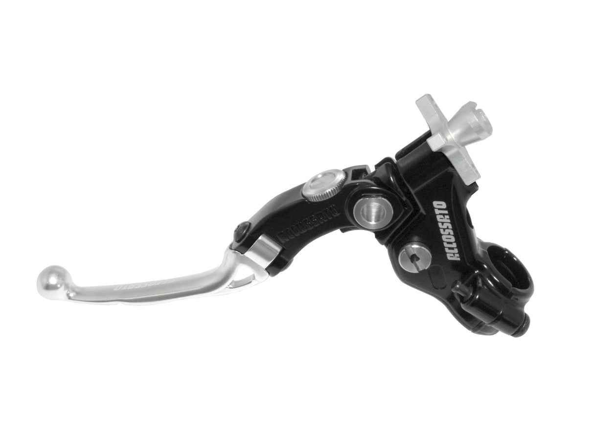 Comando Frizione Moto 3 Accossato Con Leva Snodata Colorata (Pomello+Leva)