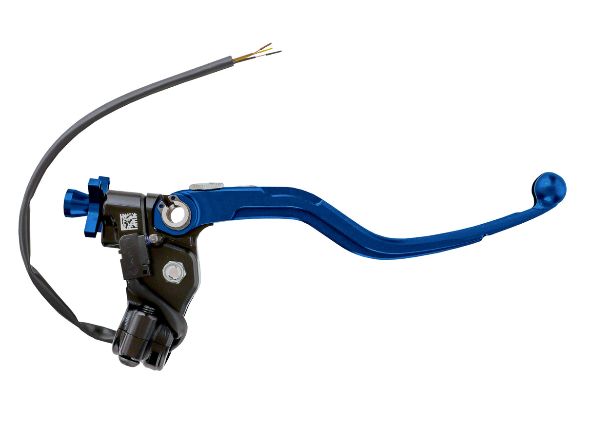 Comando Frizione A Cavo Racing Accossato Nuova Versione Con Interasse Regolabile (24mm-29mm), Leva Fissa Colorata (Pomello+Leva+Regolatore) e Micro Incluso