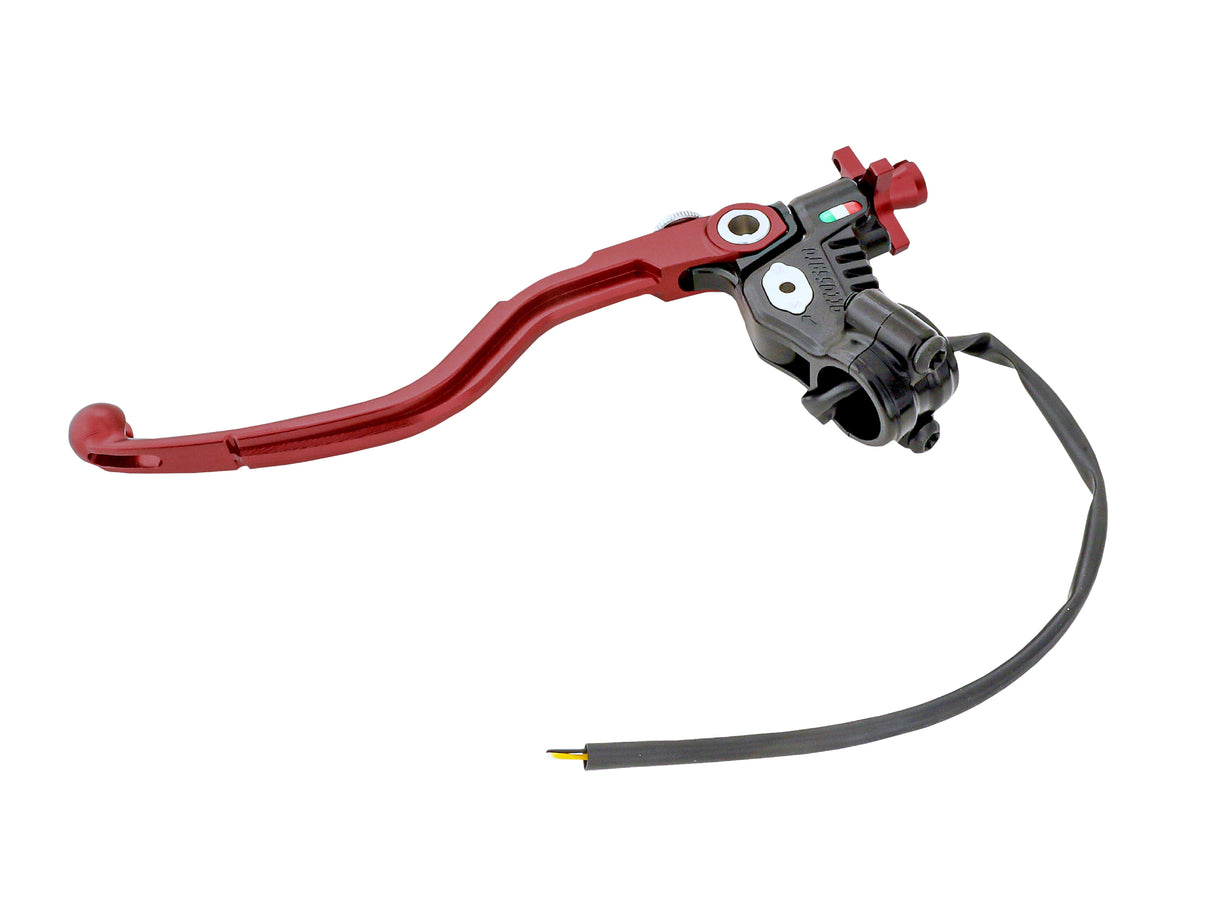Comando Frizione A Cavo Racing Accossato Nuova Versione Con Interasse Regolabile (24mm-29mm), Leva Fissa Colorata (Pomello+Leva+Regolatore) e Micro Incluso