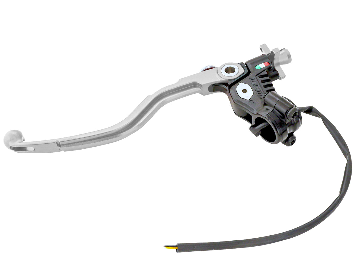 Comando Frizione A Cavo Racing Accossato Nuova Versione Con Interasse Regolabile (24mm-29mm), Leva Fissa Colorata (Pomello+Leva+Regolatore) e Micro Incluso