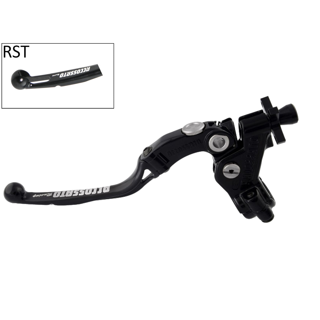 Comando Frizione A Cavo Racing Accossato Con Leva Snodata Colorata (Pomello+Leva+Regolatore) Attacco 1 pollice