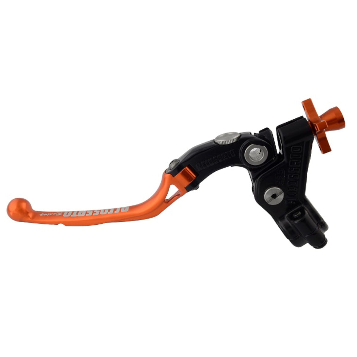 Comando Frizione A Cavo Racing Accossato Con Leva Snodata Colorata (Pomello+Leva+Regolatore) Attacco 1 pollice