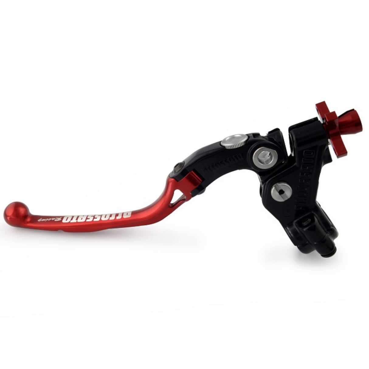 Comando Frizione A Cavo Racing Accossato Con Leva Snodata Colorata (Pomello+Leva+Regolatore) Attacco 1 pollice