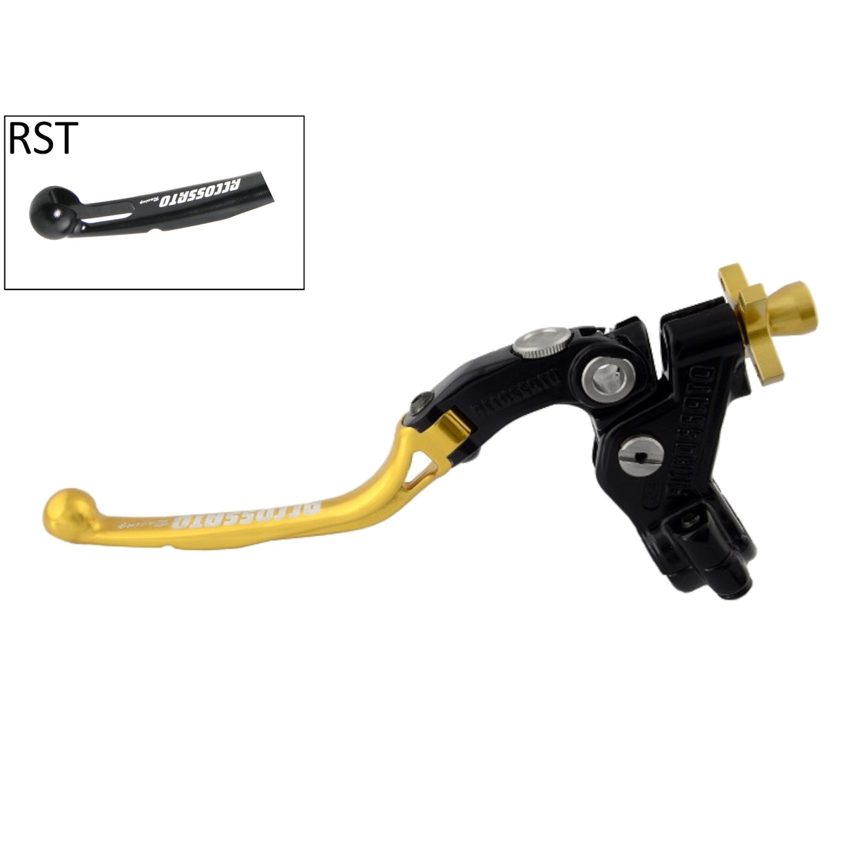 Comando Frizione A Cavo Racing Accossato Con Leva Snodata Colorata (Pomello+Leva+Regolatore) Attacco 1 pollice