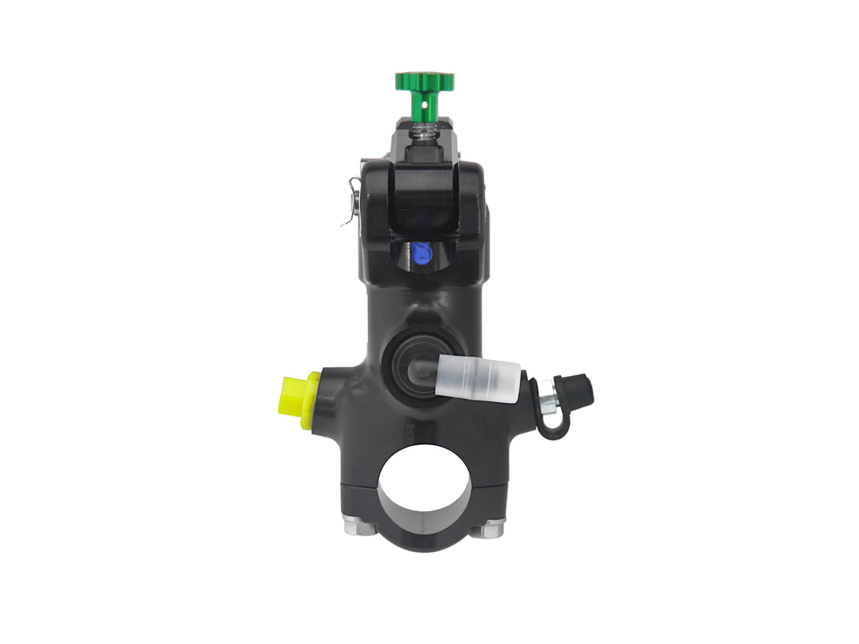 Pompa Freno Radiale Accossato 19x18 Con Corpo Pompa Anodizzato Nero E Leva Snodata Colorata (Pomello+Leva)