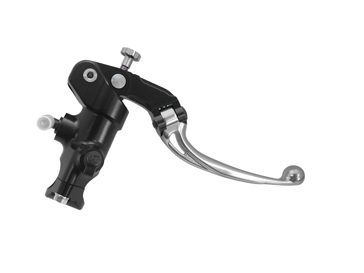 Pompa Freno Radiale Accossato 19x18 Con Corpo Pompa Anodizzato Nero E Leva Snodata Colorata (Pomello+Leva)