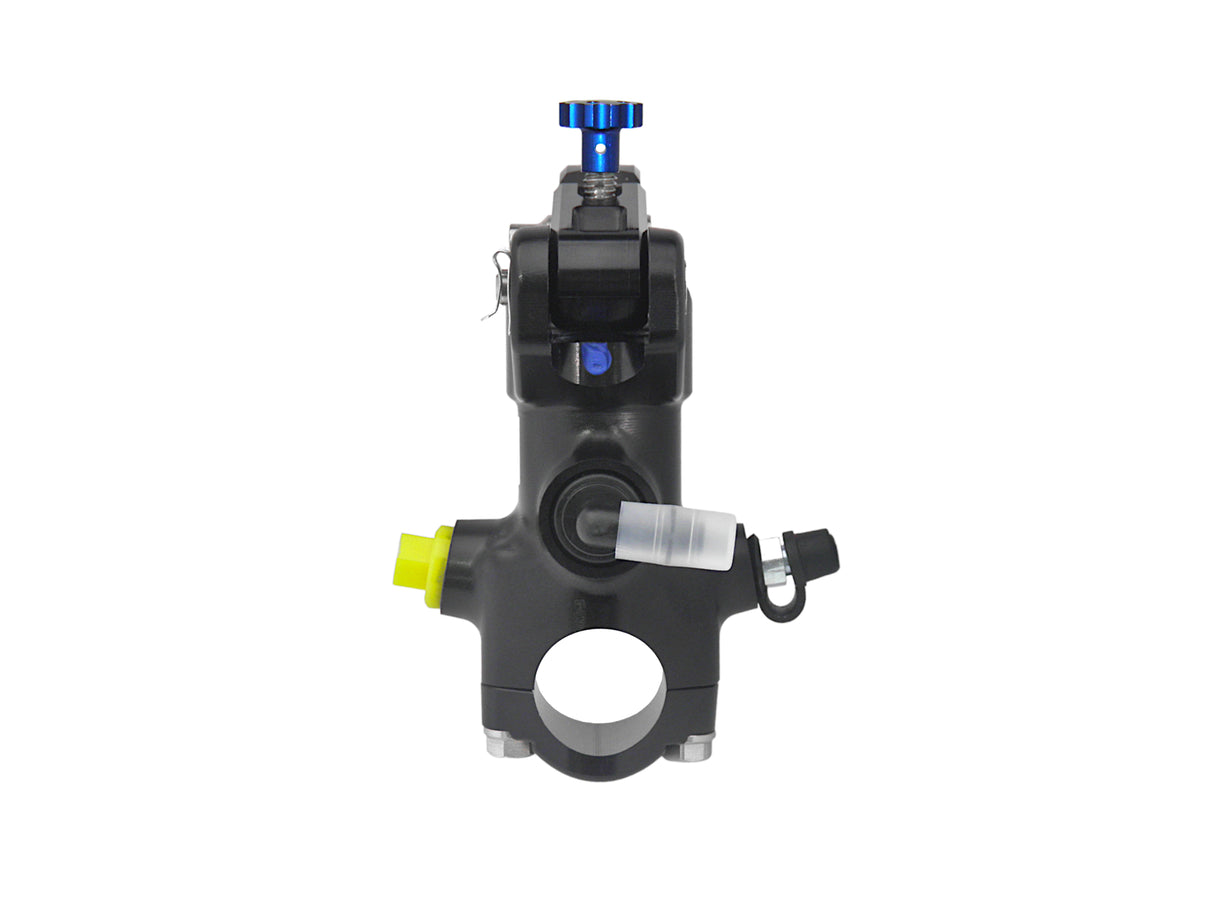 Pompa Freno Radiale Accossato PRS 19x17-18-19 Con Corpo Pompa Anodizzato Nero E Leva Snodata Colorata (Pomello+Leva)