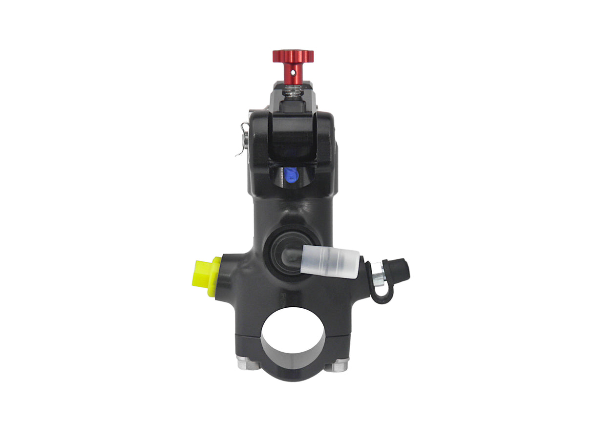 Pompa Freno Radiale Accossato PRS 19x17-18-19 Con Corpo Pompa Anodizzato Nero E Leva Snodata Colorata (Pomello+Leva)