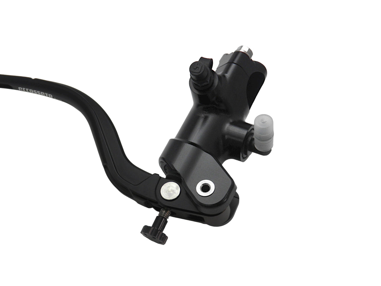 Pompa Freno Radiale Accossato 19x18 Con Corpo Pompa Anodizzato Nero E Leva Fissa Colorata (Pomello+Leva)