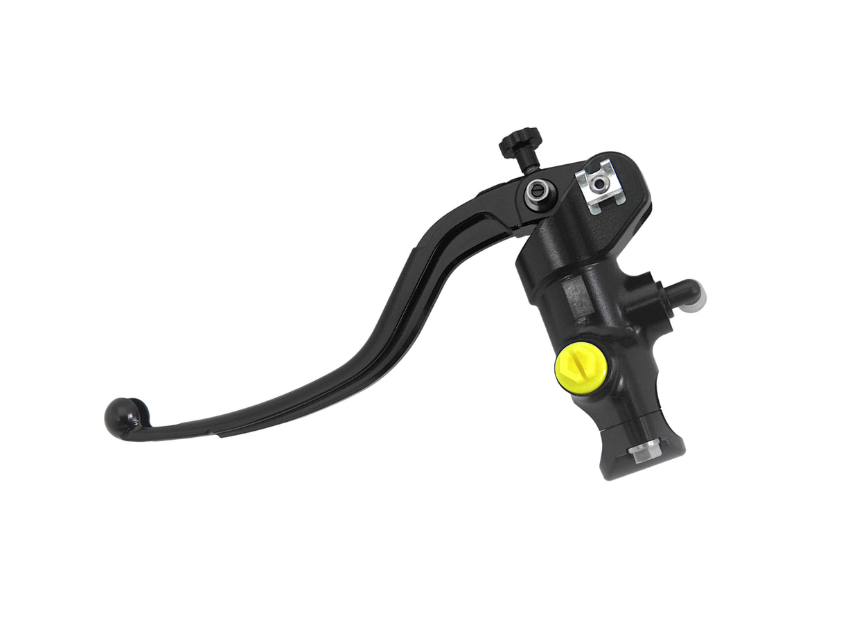 Pompa Freno Radiale Accossato 19x18 Con Corpo Pompa Anodizzato Nero E Leva Fissa Colorata (Pomello+Leva)