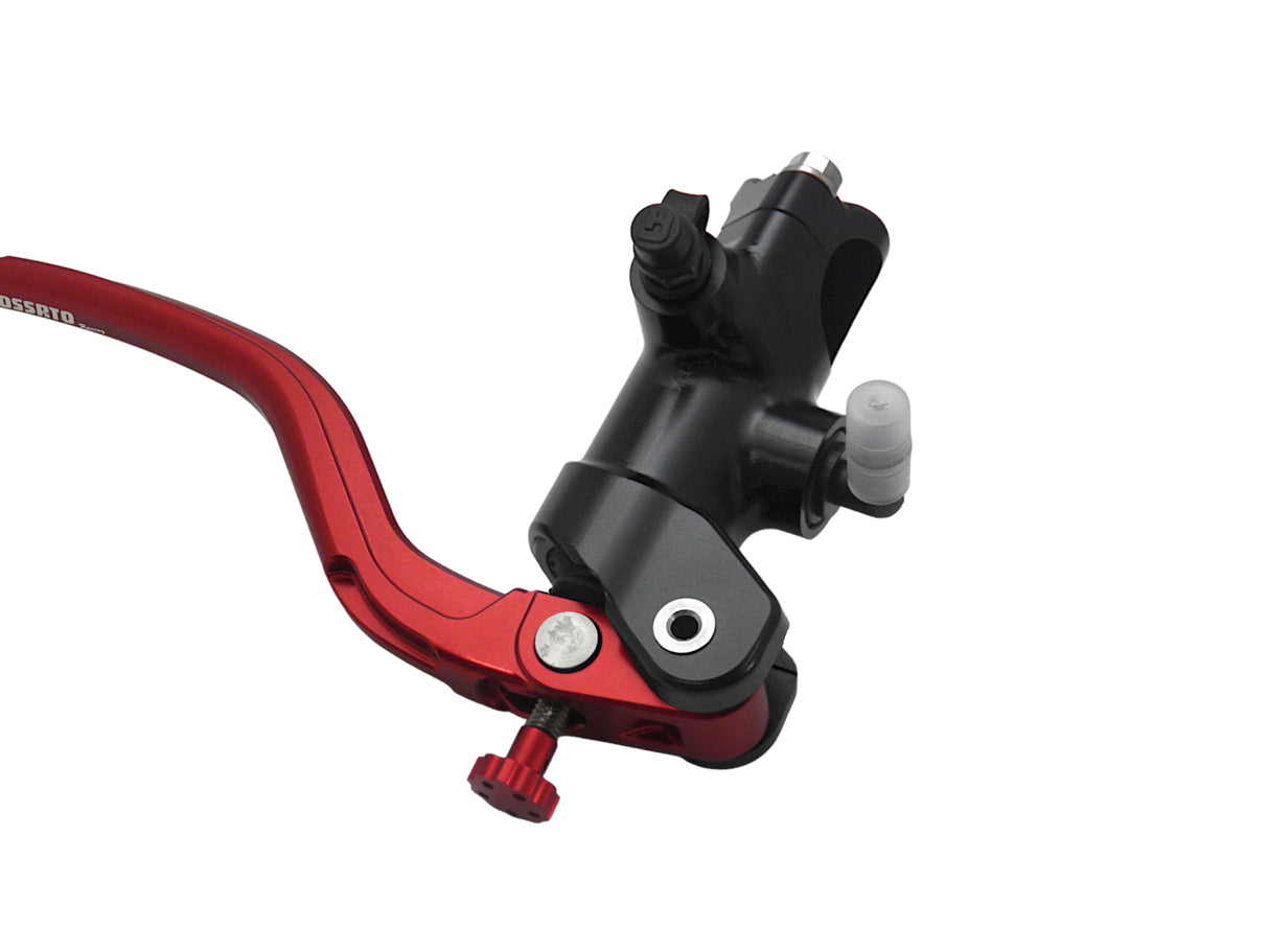 Pompa Freno Radiale Accossato 19x18 Con Corpo Pompa Anodizzato Nero E Leva Fissa Colorata (Pomello+Leva)