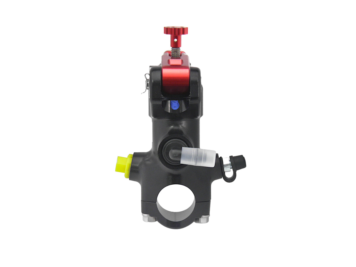 Pompa Freno Radiale Accossato 19x18 Con Corpo Pompa Anodizzato Nero E Leva Fissa Colorata (Pomello+Leva)