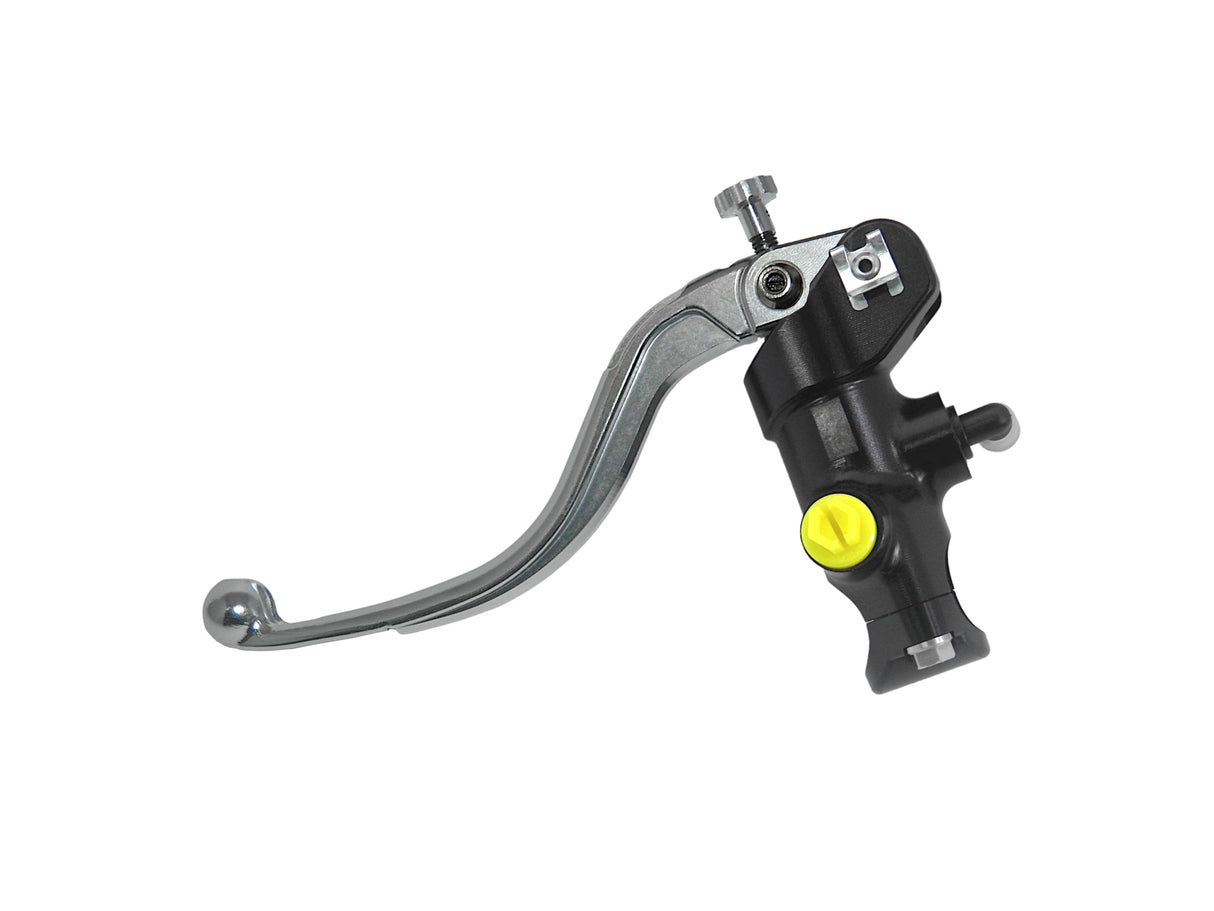 Pompa Freno Radiale Accossato 19x18 Con Corpo Pompa Anodizzato Nero E Leva Fissa Colorata (Pomello+Leva)