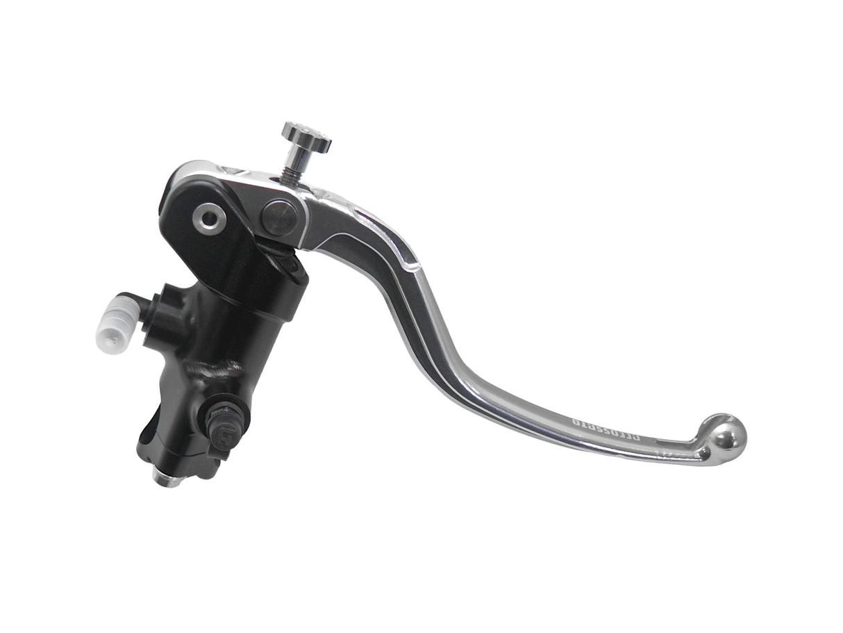 Pompa Freno Radiale Accossato 19x18 Con Corpo Pompa Anodizzato Nero E Leva Fissa Colorata (Pomello+Leva)