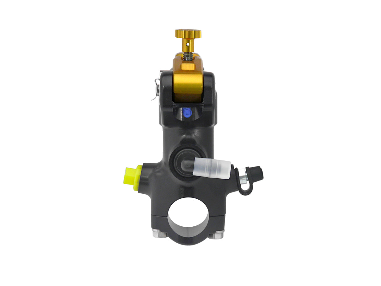 Pompa Freno Radiale Accossato 19x18 Con Corpo Pompa Anodizzato Nero E Leva Fissa Colorata (Pomello+Leva)