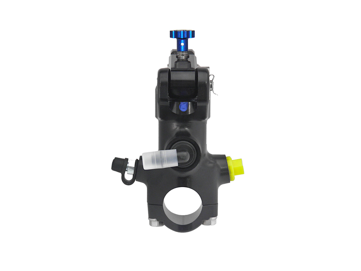 Pompa Frizione Radiale Accossato PRS 16x15-16-17 Con Corpo Pompa Anodizzato Nero E Leva Snodata Colorata (Pomello+Leva)