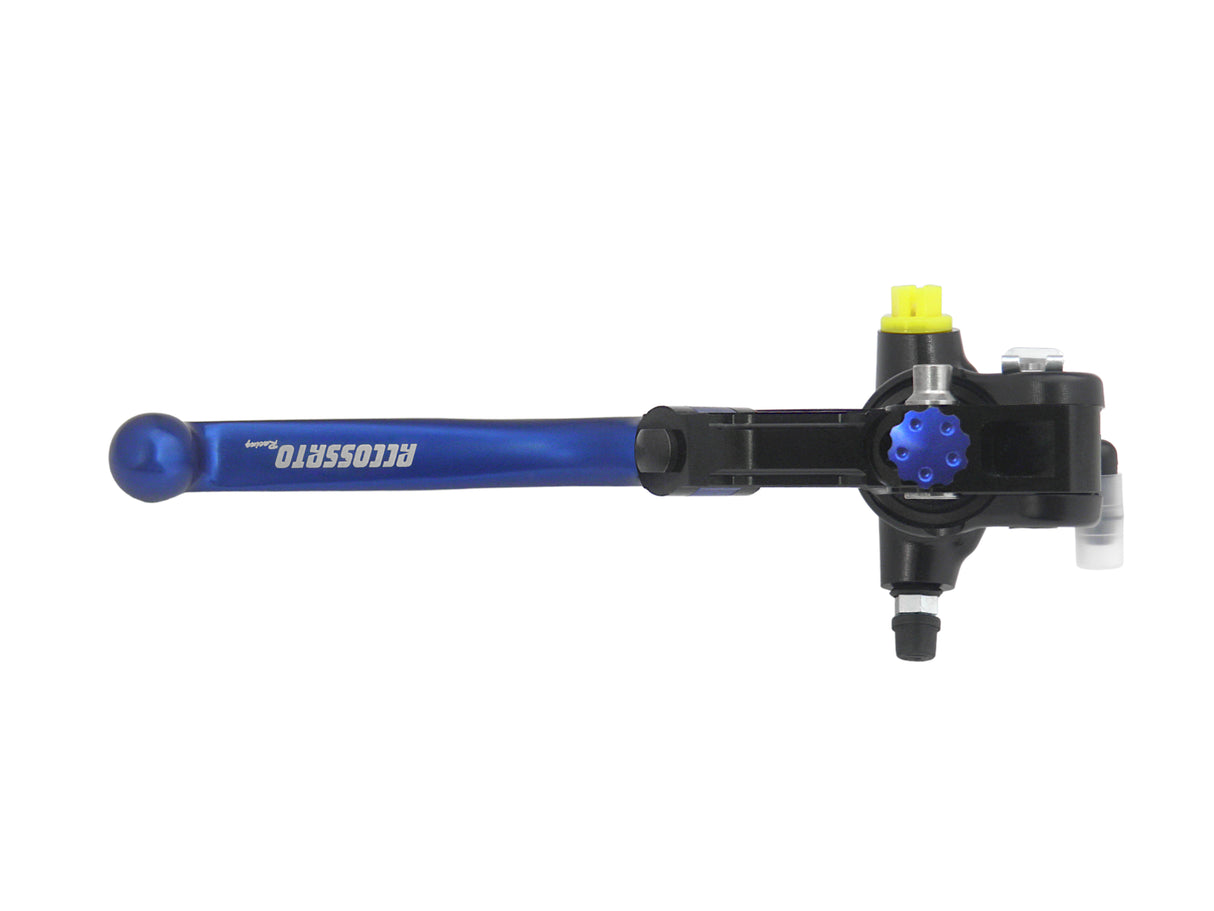 Pompa Frizione Radiale Accossato 16x16 Con Corpo Pompa Anodizzato Nero E Leva Snodata Colorata (Pomello+Leva)