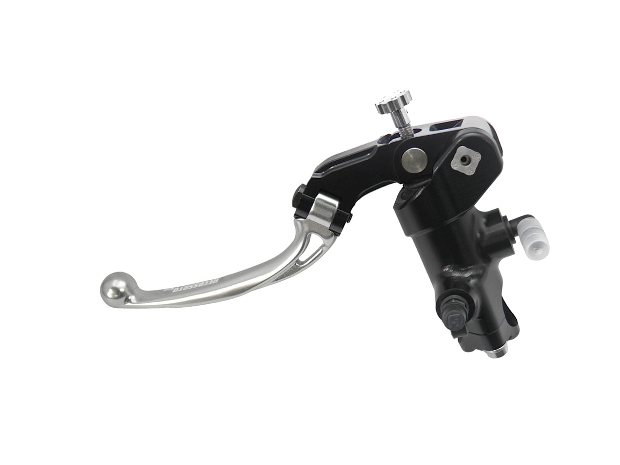 Pompa Frizione Radiale Accossato 16x16 Con Corpo Pompa Anodizzato Nero E Leva Snodata Colorata (Pomello+Leva)