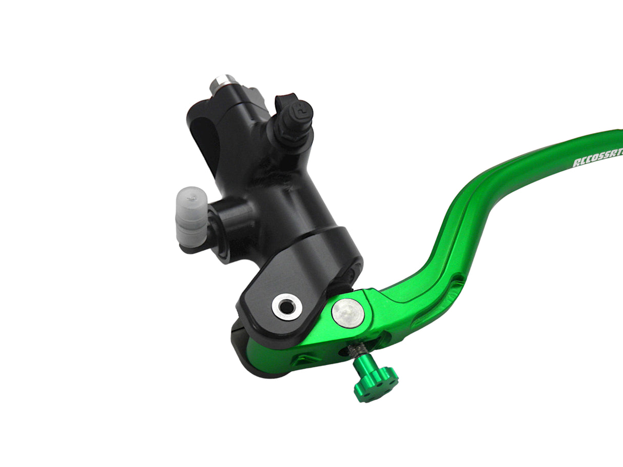 Pompa Frizione Radiale Accossato 16x16 Con Corpo Pompa Anodizzato Nero E Leva Fissa Colorata (Pomello+Leva)