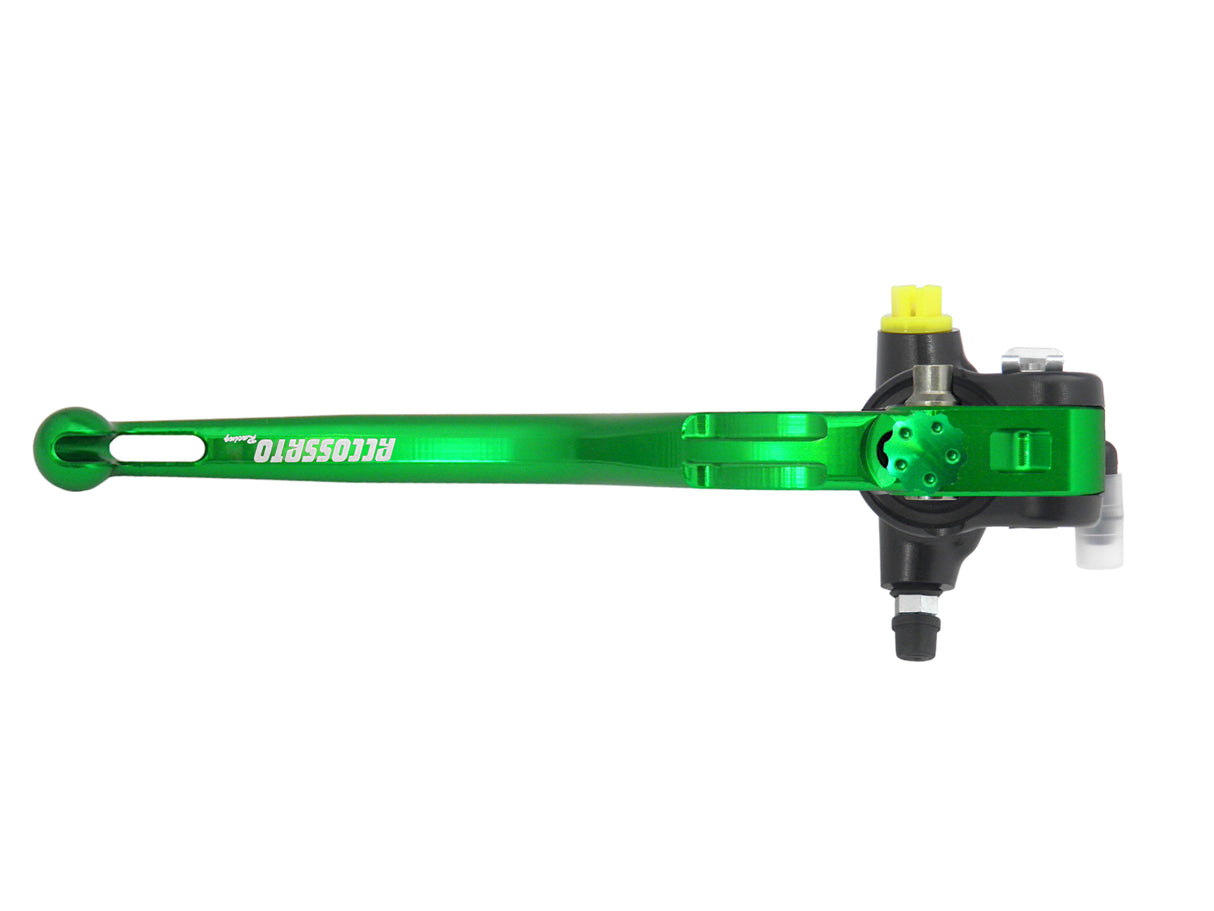 Pompa Frizione Radiale Accossato 16x16 Con Corpo Pompa Anodizzato Nero E Leva Fissa Colorata (Pomello+Leva)