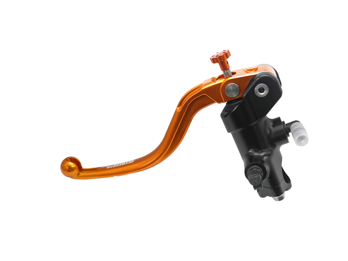 Pompa Frizione Radiale Accossato 16x16 Con Corpo Pompa Anodizzato Nero E Leva Fissa Colorata (Pomello+Leva)