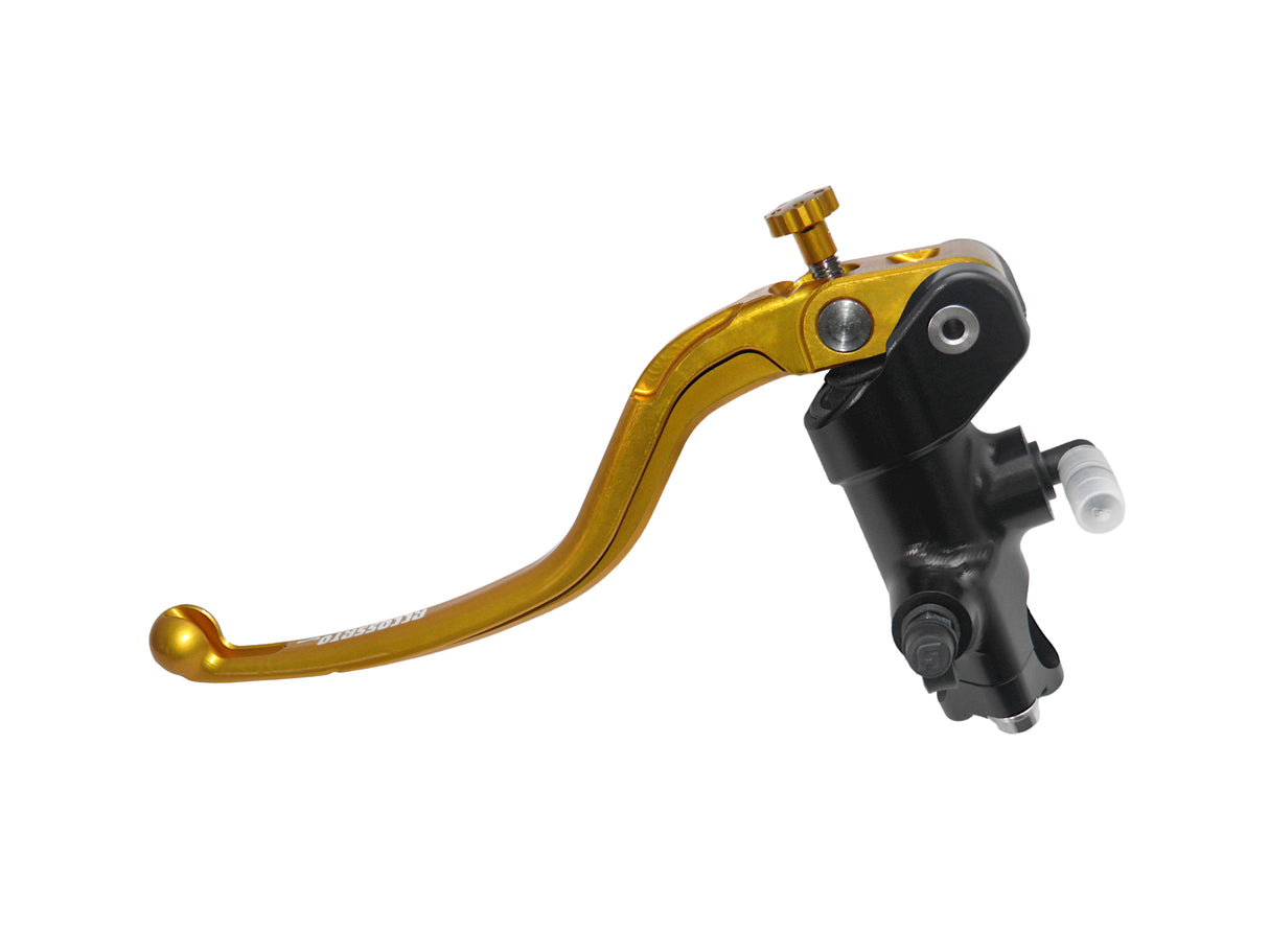 Pompa Frizione Radiale Accossato 16x16 Con Corpo Pompa Anodizzato Nero E Leva Fissa Colorata (Pomello+Leva)