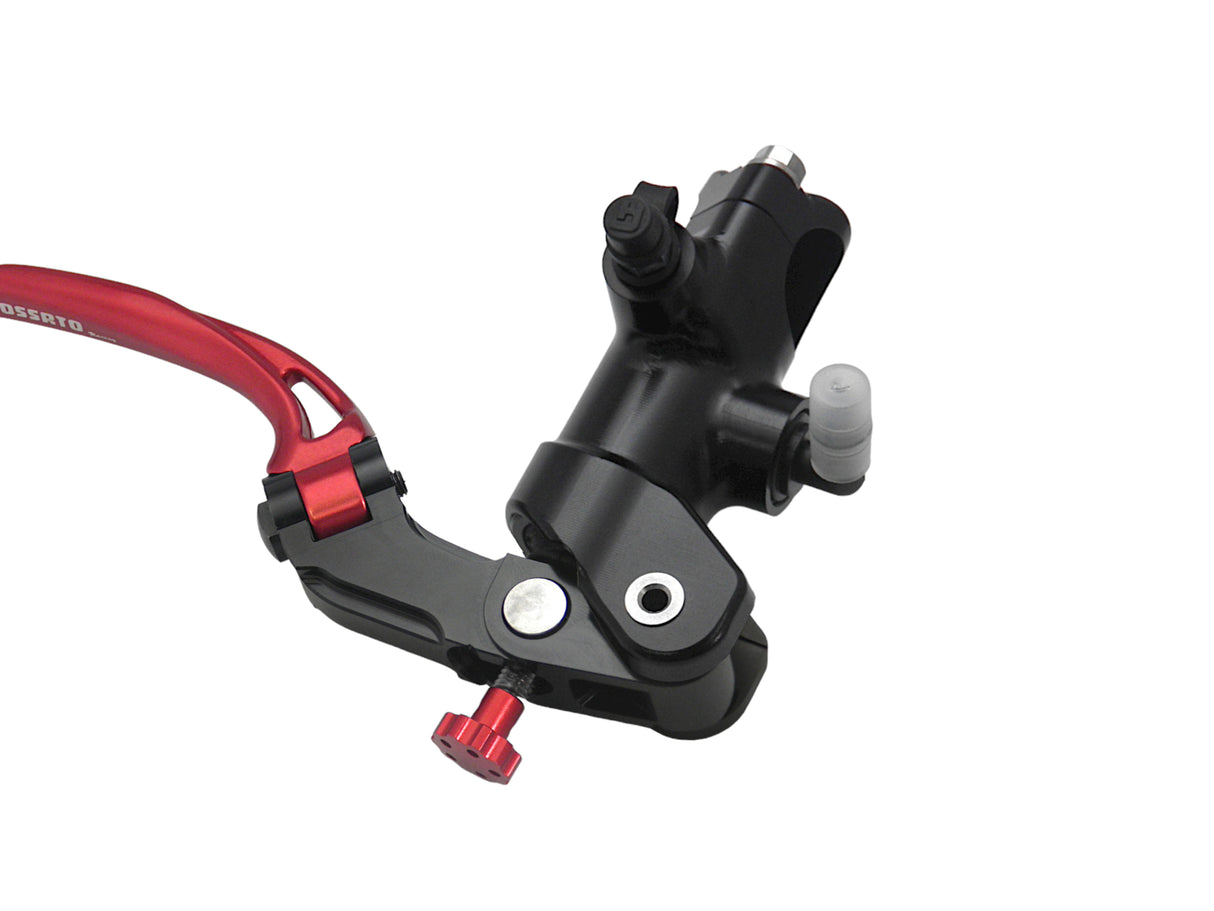 Pompa Freno Radiale Accossato 16x18 Con Corpo Pompa Anodizzato Nero E Leva Snodata Colorata (Pomello+Leva)