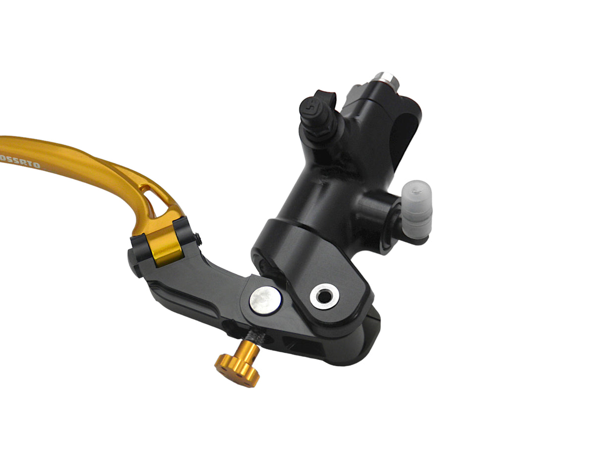 Pompa Freno Radiale Accossato 16x18 Con Corpo Pompa Anodizzato Nero E Leva Snodata Colorata (Pomello+Leva)