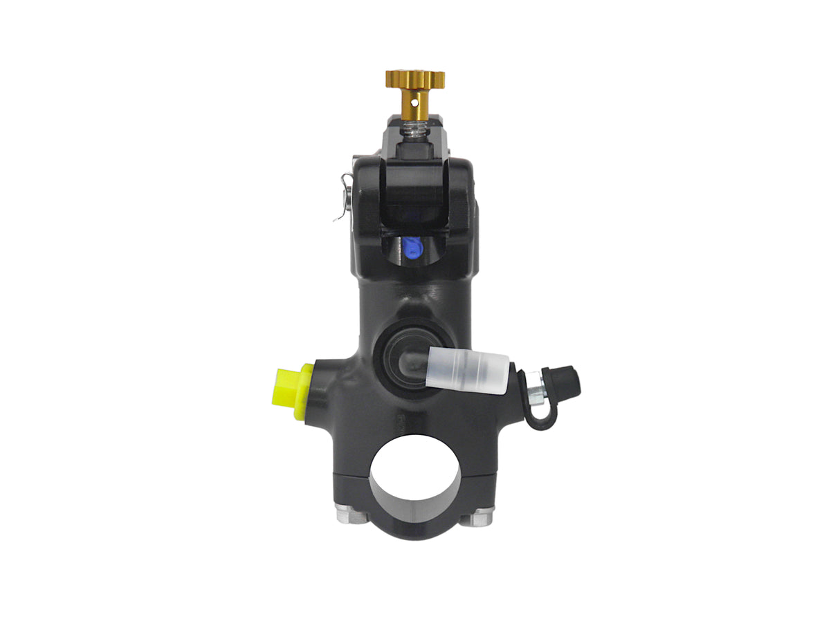 Pompa Freno Radiale Accossato 16x18 Con Corpo Pompa Anodizzato Nero E Leva Snodata Colorata (Pomello+Leva)