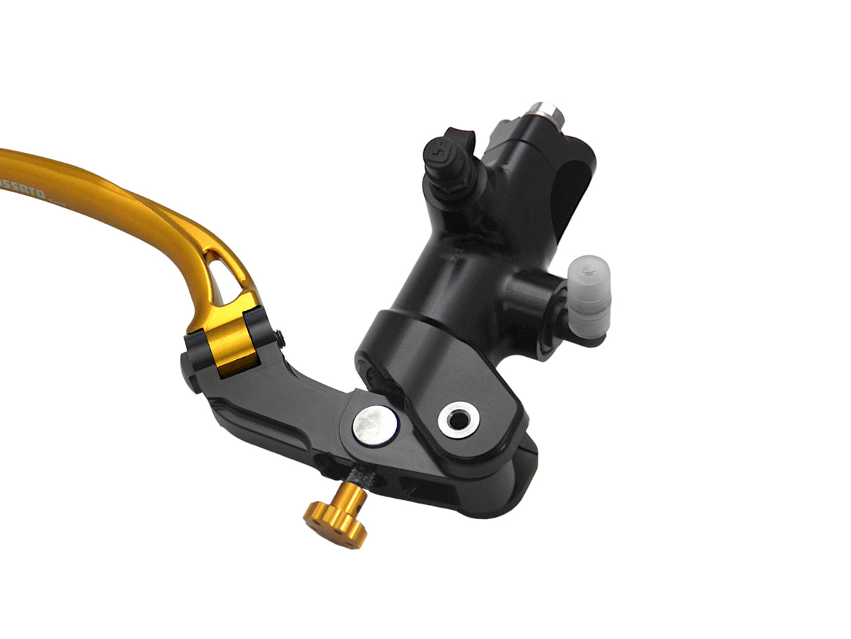 Pompa Freno Radiale Accossato 16x18 Con Corpo Pompa Anodizzato Nero E Leva Snodata Colorata (Pomello+Leva)