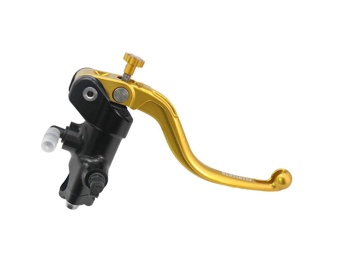 Pompa Freno Radiale Accossato 16x18 Con Corpo Pompa Anodizzato Nero E Leva Fissa Colorata (Pomello+Leva)