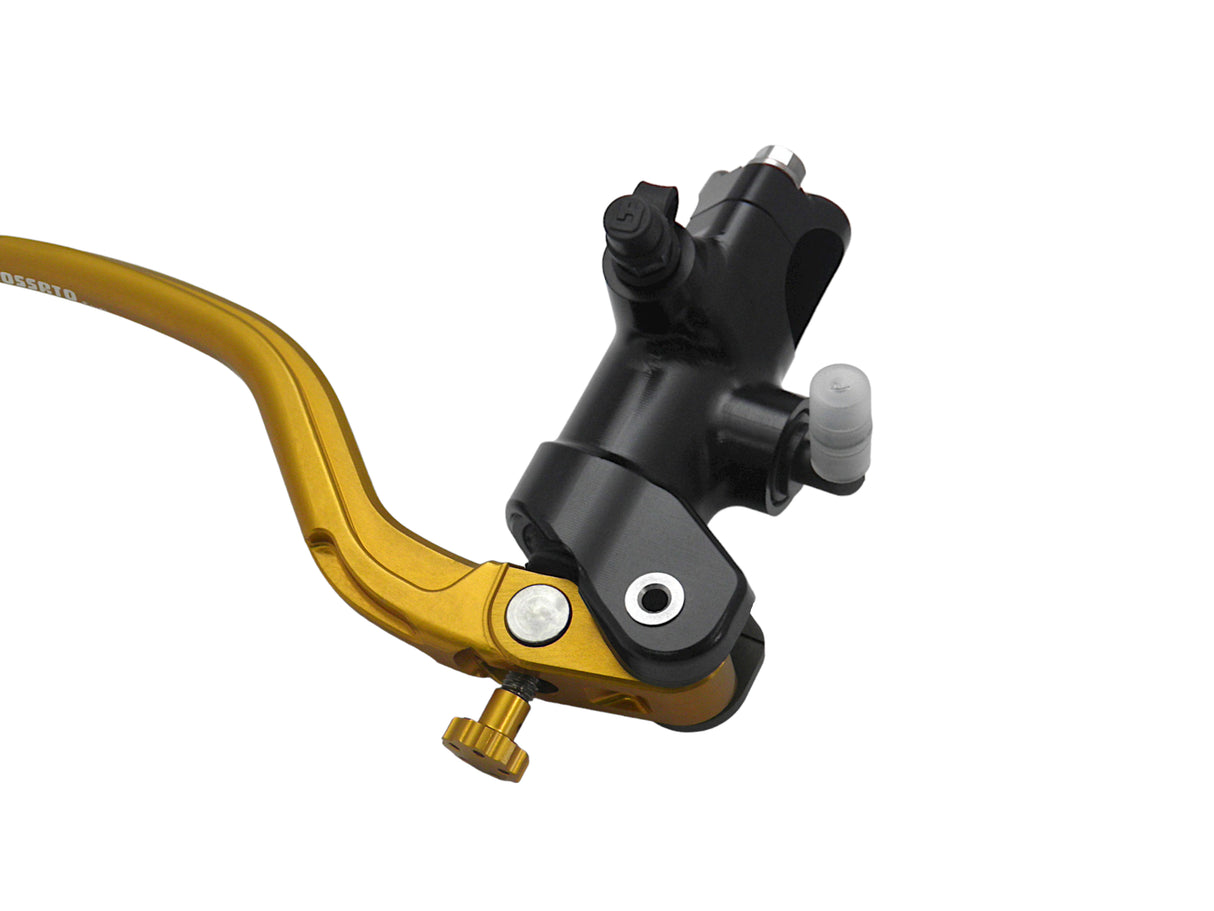 Pompa Freno Radiale Accossato 16x18 Con Corpo Pompa Anodizzato Nero E Leva Fissa Colorata (Pomello+Leva)