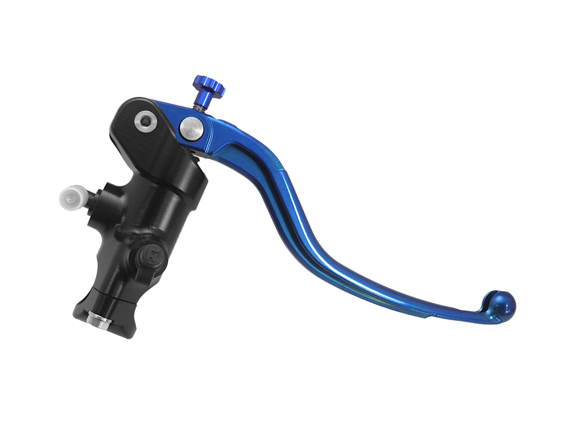 Pompa Freno Radiale Accossato 19x20 Con Corpo Pompa Anodizzato Nero E Leva Fissa Colorata (Pomello+Leva)