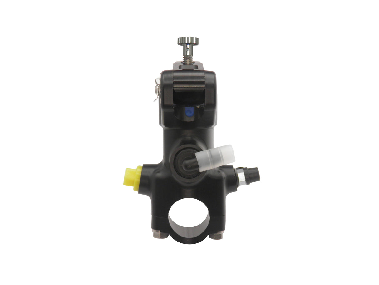 Pompa Freno Radiale Accossato PRS 16x17-18-19 Con Corpo Pompa Anodizzato Nero E Leva Snodata Colorata (Pomello+Leva)