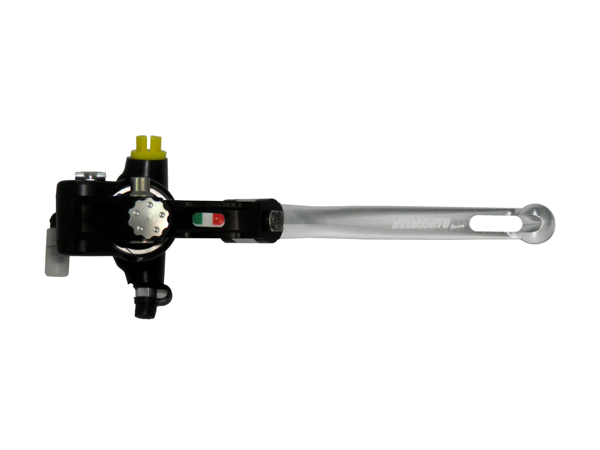 Pompa Freno Radiale Accossato PRS 16x17-18-19 Con Corpo Pompa Anodizzato Nero E Leva Snodata Colorata (Pomello+Leva)