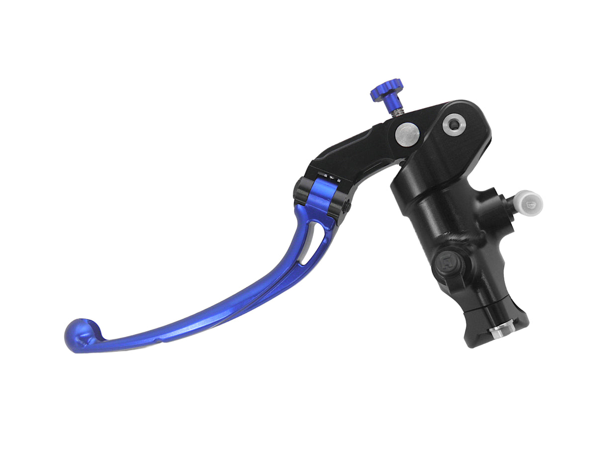 Pompa Frizione Radiale Accossato 16x18 Con Corpo Pompa Anodizzato Nero E Leva Snodata Colorata (Pomello+Leva)