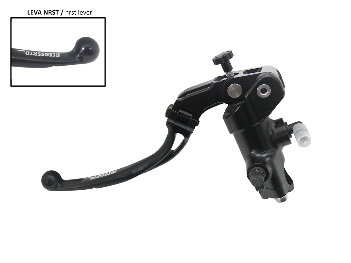 Pompa Frizione Radiale Accossato 16x18 Con Corpo Pompa Anodizzato Nero E Leva Snodata Colorata (Pomello+Leva)